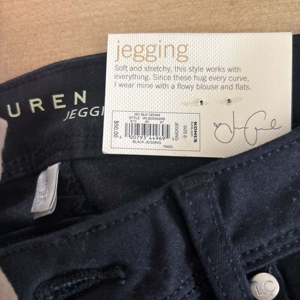 Lauren Conrad Black Jeggings - Soft and Stretchy Denim, Size 6